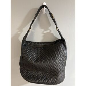 Wilsons Leather Purse Black Hobo Bag